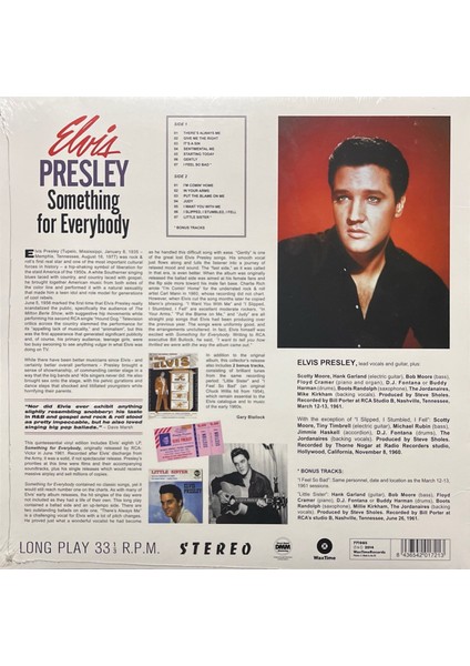 Elvis Presley Something For Everybody Lp Plak fiyatları