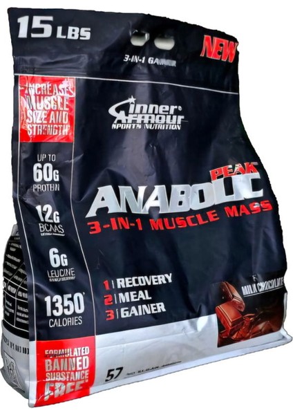 Anabolic Mass Anabolic Peak 3-In-1 Muscle Mass Gainer 7 kg - 57 Servis
