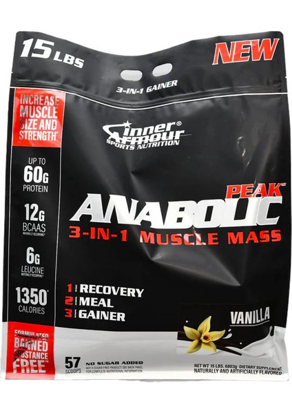 Anabolic Mass Anabolic Peak 3-In-1 Muscle Mass Gainer 7 kg - 57 Servis fiyatları
