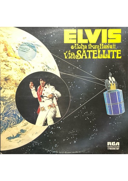 Elvis Presley Aloha From Hawaii Via Satellite Double Lp Plak