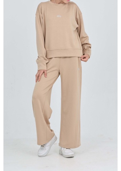 Kız Çocuk Oysho Kumaş Geniş Paçalı Alt- Üst Takım 12312 fiyatları