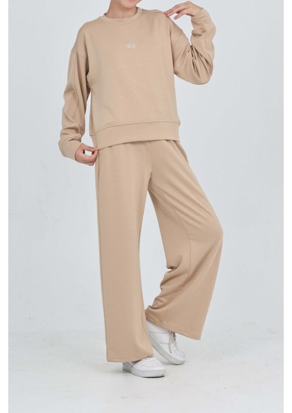 Kız Çocuk Oysho Kumaş Geniş Paçalı Alt- Üst Takım 12312 fırsatları