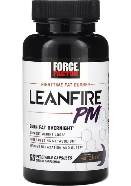 Nighttime Fat Burner Leanfire Pm 60 Vegetable Capsules