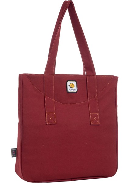Bordo Rakun Desenli Canvas Kumaş Omuz Çantası indirimleri