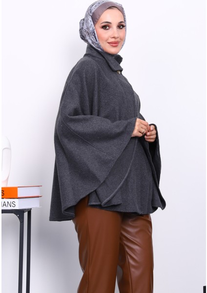 Antrasit Hakim Yaka Bel Kemerli Panço modelleri