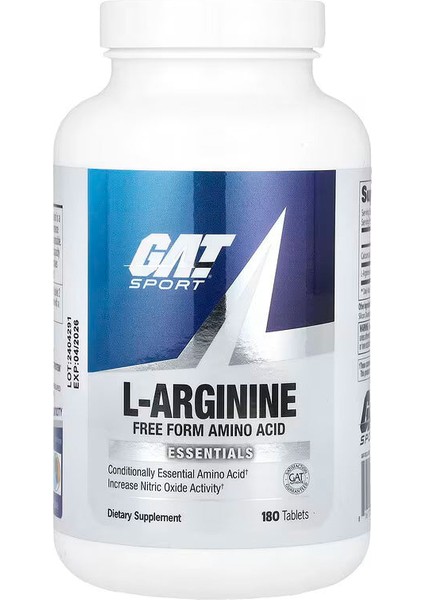 Gat L-Arginine Arjinin 180 Tablets