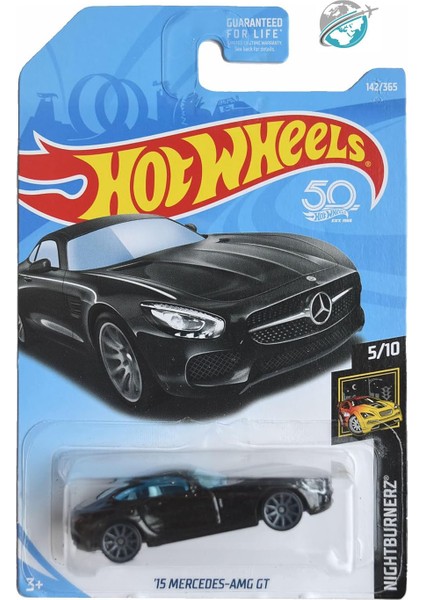 - '15 Mercedes Amg Gt (1/64) Siyah - Yurt Dışı Uzun Kartonet - 2018 Case