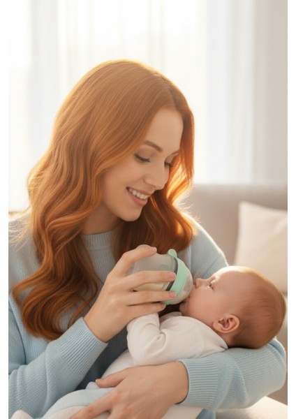 Comfort Plus Antikolik Silikon Biberon – Doğal Emme & Yavaş Akışlı (0-3 Ay) Yenidoğan modelleri