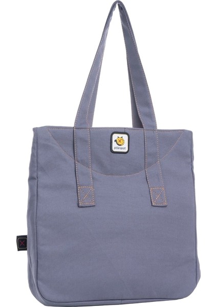 Gri Kutup Ayısı Desenli Canvas Kumaş Omuz Çantası indirimleri