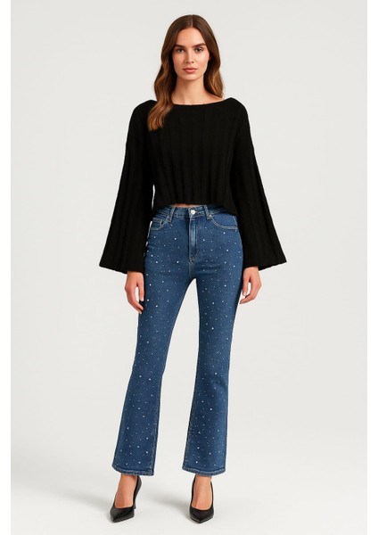 Fitilli Ajurlu Triko Kadın Kazak fiyatları