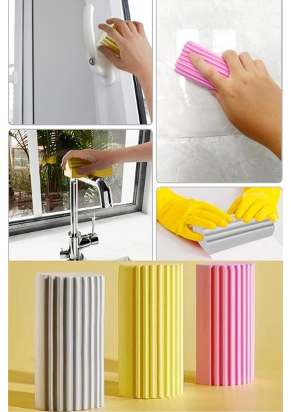 Çok Amaçlı Nemli Sünger Silgi | Paratik Temizlik Süngeri Toz Su Kir Süper Emici | 2 Adet fiyatları