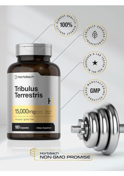 Horbäach Tribulus Terrestris 15000MG Per Serving | 180 Caps fiyatları
