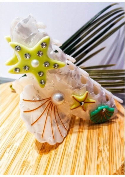 10 cm Lüks Gösterişli Renkli Kıstırma Toka