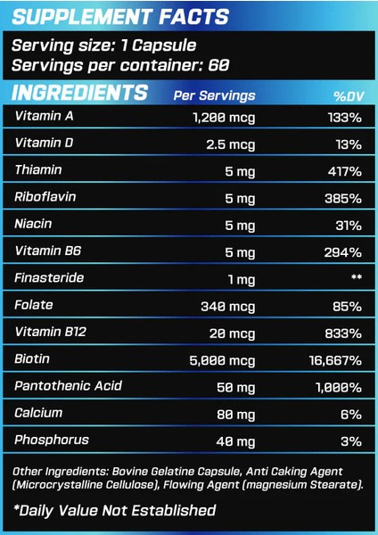 Frostclaw Hair Grower Dht Blocker modelleri