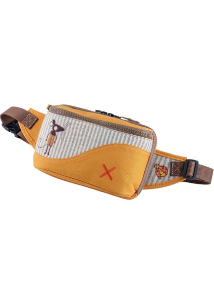 Sarı Fare Desenli Kanvas Unisex Göğüs ve Bel Çantası modelleri