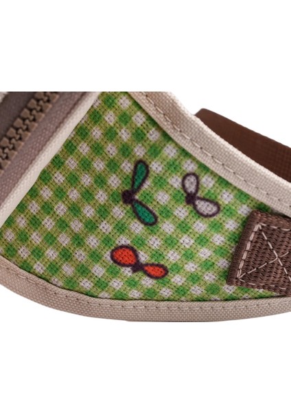 Krem Rengi Kurbağa Desenli Kanvas Unisex Göğüs ve Bel Çantası fiyatları