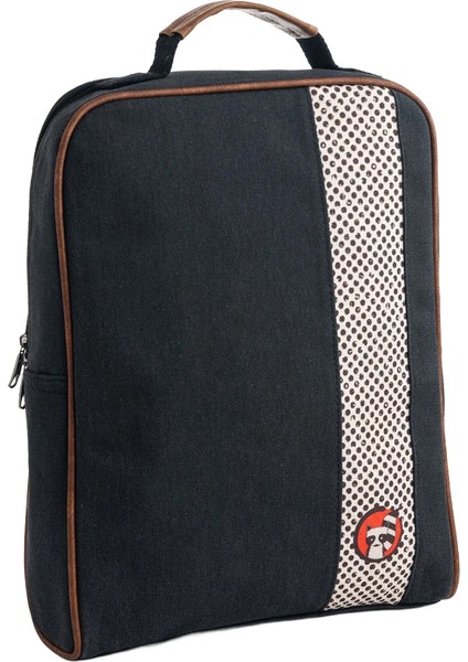 Siyah Rakun Desenli Laptop & Sırt Çantası