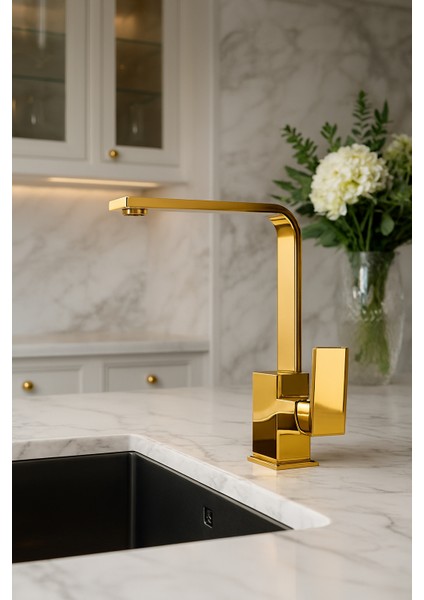 Kare Mutfak Eviye Bataryası Sıcak Soğuk Girişli - 2 Yıl Garantili