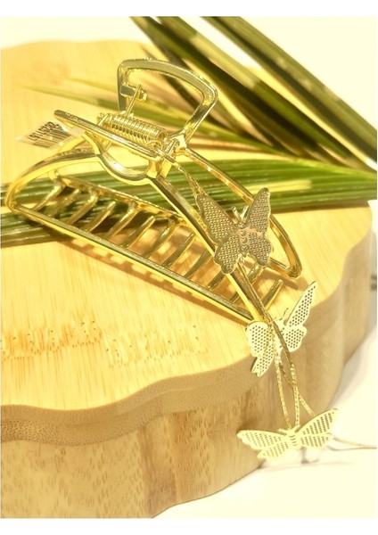 8 cm Lüks Gösterişli Renkli Metal Kıstırma Toka