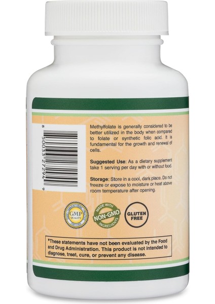 Methylfolate 1,000MCG, 120 Caps Methylated Folate More Active Form Of Folate Than Folic Acid fiyatları