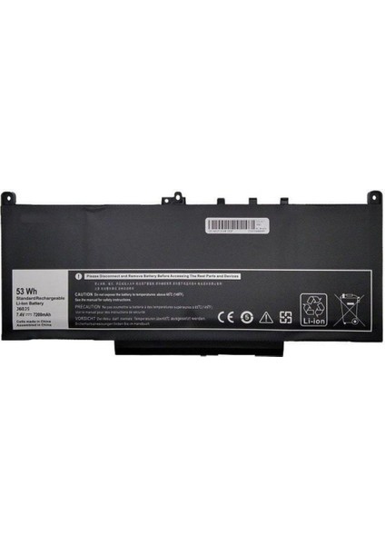 Dell Latitude E7270 E7470 P26S P61G J60J5 Batarya A+++ Pil fiyatları