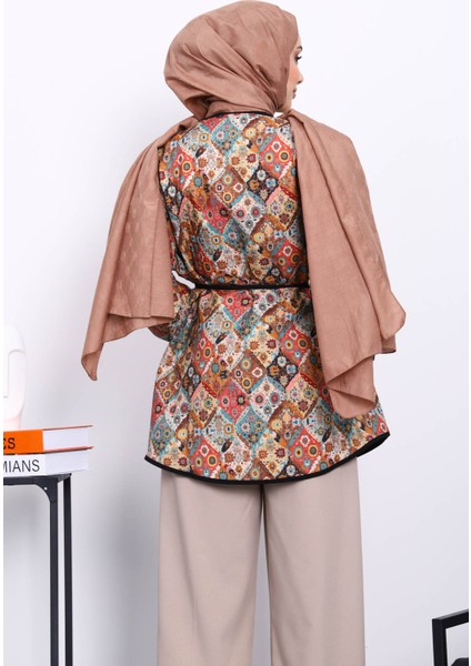 Çağla Etnik Desenli Çıtçıtlı Ceket fırsatları