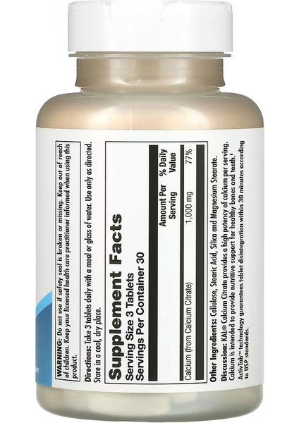 Calcium Citrate Strong Bone Support 1000 90 Tablet fiyatları