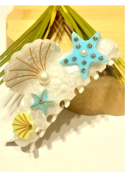 10 cm Lüks Gösterişli Renkli Kıstırma Toka