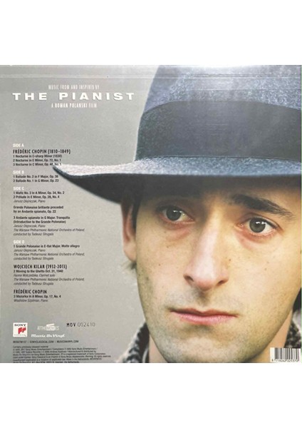 Music From The Motion Picture The Pianist A Roman Polanski Film Double Lp Plak fiyatları