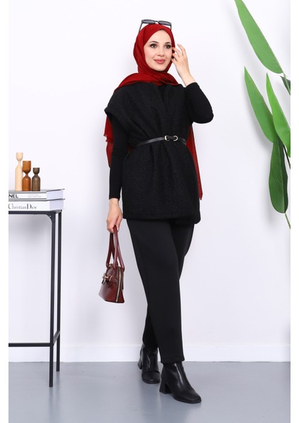 Siyah Bel Kemerli Orkide Yelek fiyatları