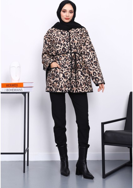 Vizon Desenli Çıtçıtlı Ceket fiyatları