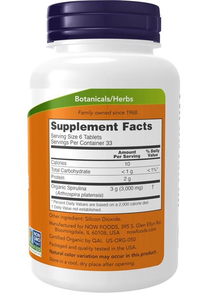 Organic Spirulina 500 Mg With Vitamins Minerals And Gla Gamma-Linolenic Acid 200 Tablet fiyatları