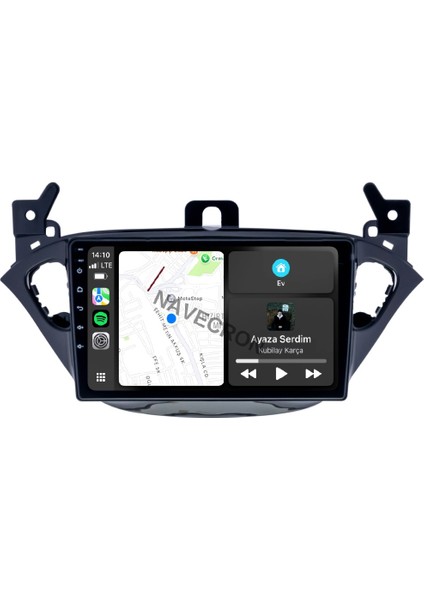 Opel Corsa E 2015-19 9" Uyumlu Androıd Multimedya Gerçek 2/32 Kablosuz Carplay Geri Görüş Kameralı