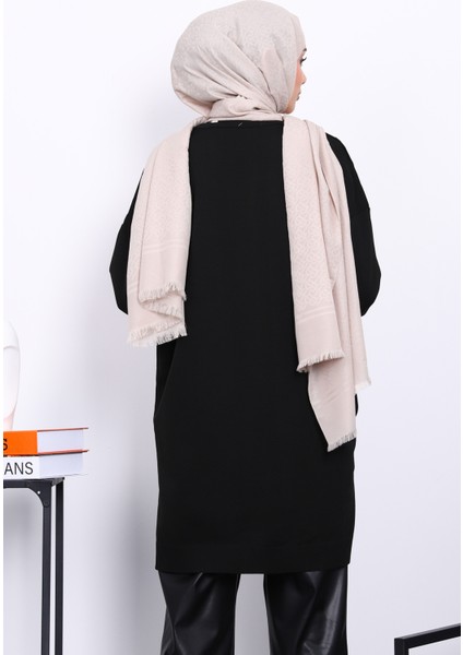 Siyah Soğuk İplik Merserize Triko Tunik fırsatları