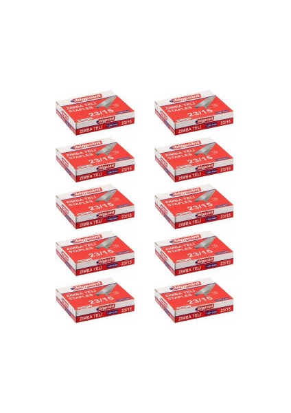 Zımba Teli No: 23/15, 1000 Adet, 10 Adet Kutu, 140 Sayfa fiyatları