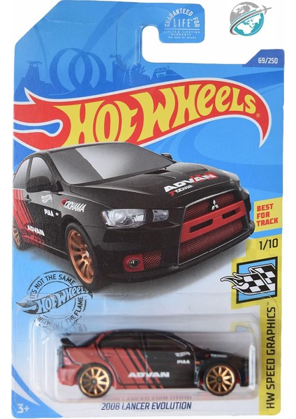 -2008 Lancer Evolution (1/64) Advan - Yurt Dışı Uzun Kartonet - 2020 Case