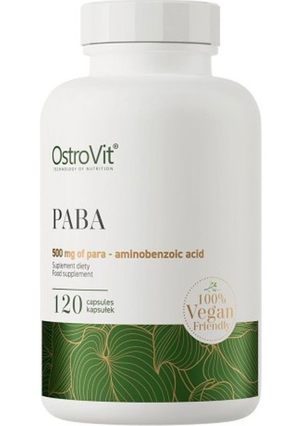 Paba Folik Asidin Öncüsü 500 Mg 120 Caps