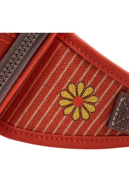 Turuncu Kuş Desenli Kanvas Unisex Göğüs ve Bel Çantası fırsatları