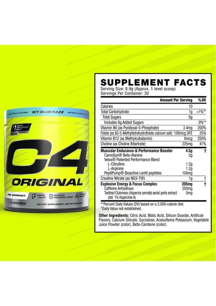 C4 Original Preworkout Powder 30 Servis