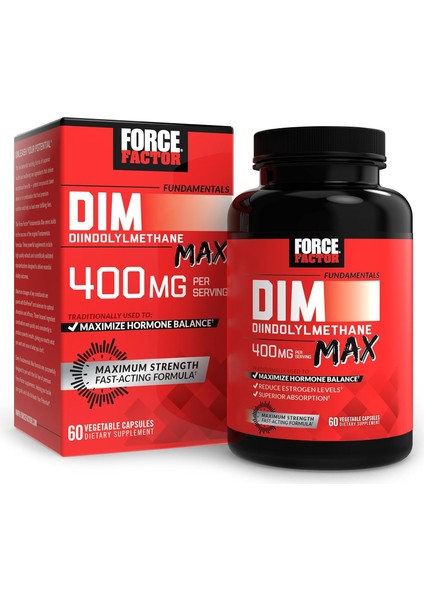 Estrogen Balance For For Hormonal Acne, Metabolism, Menopause Dım Max, 400 Mg, 60 Caps