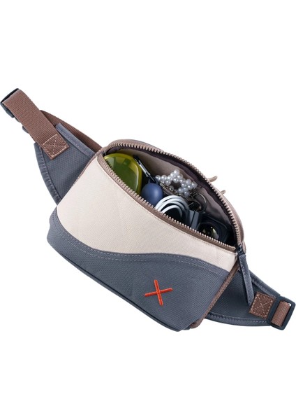 Sarı Renkli Baykuş Desenli Kanvas Unisex Göğüs ve Bel Çantası