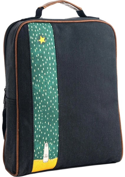 Siyah Kutup Ayısı Desenli Laptop & Sırt Çantası