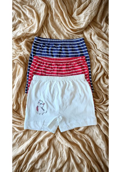 Kız Çocuk Şort Külot Penye Kumaş 3-4 Yaş 3 Lü Paket fiyatları