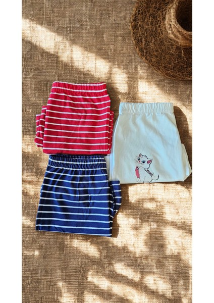 Kız Çocuk Şort Külot Penye Kumaş 3-4 Yaş 3 Lü Paket modelleri