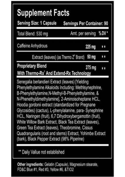 Diablos Eca Fire Extreme Fat Burner 90 Kapsul fiyatları