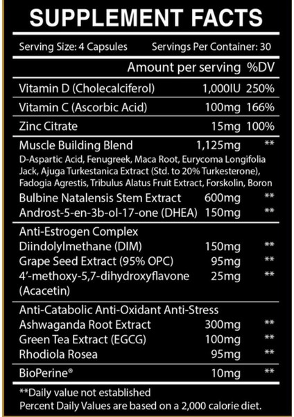 Uprising Testosterone Booster modelleri