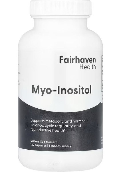 Fairhaven Health, Myo-Inositol, 2,000 Mg, 120 Caps