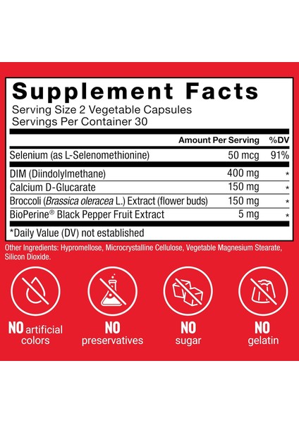 Estrogen Balance For For Hormonal Acne, Metabolism, Menopause Dım Max, 400 Mg, 60 Caps fiyatları