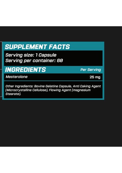 Mesterolone 60 Kapsül fiyatları