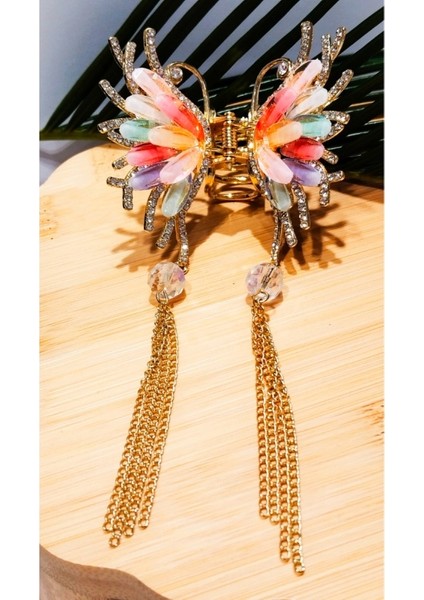 7 cm Lüks Parlak Renkli Toka